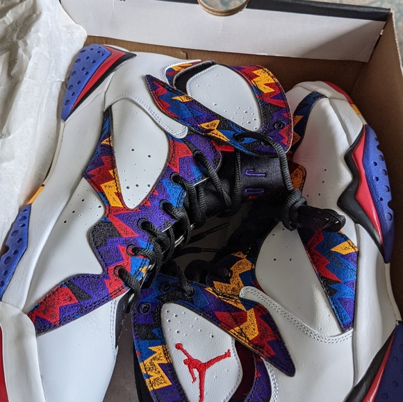 Nike Air Jordan 7 Retro Ugly Sweater Nothing but Net Size 13 - Picture 12 of 15